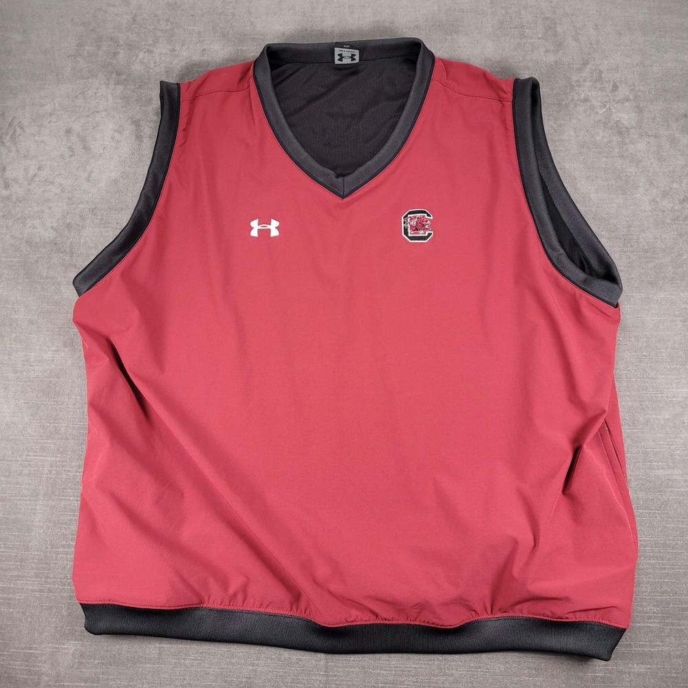South Carolina Gamecocks Under Armour Vest Sleeveless Pullover Pockets XXL